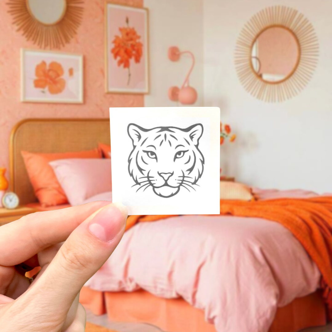 Tigre Intérieur - Tatouage Éphémère