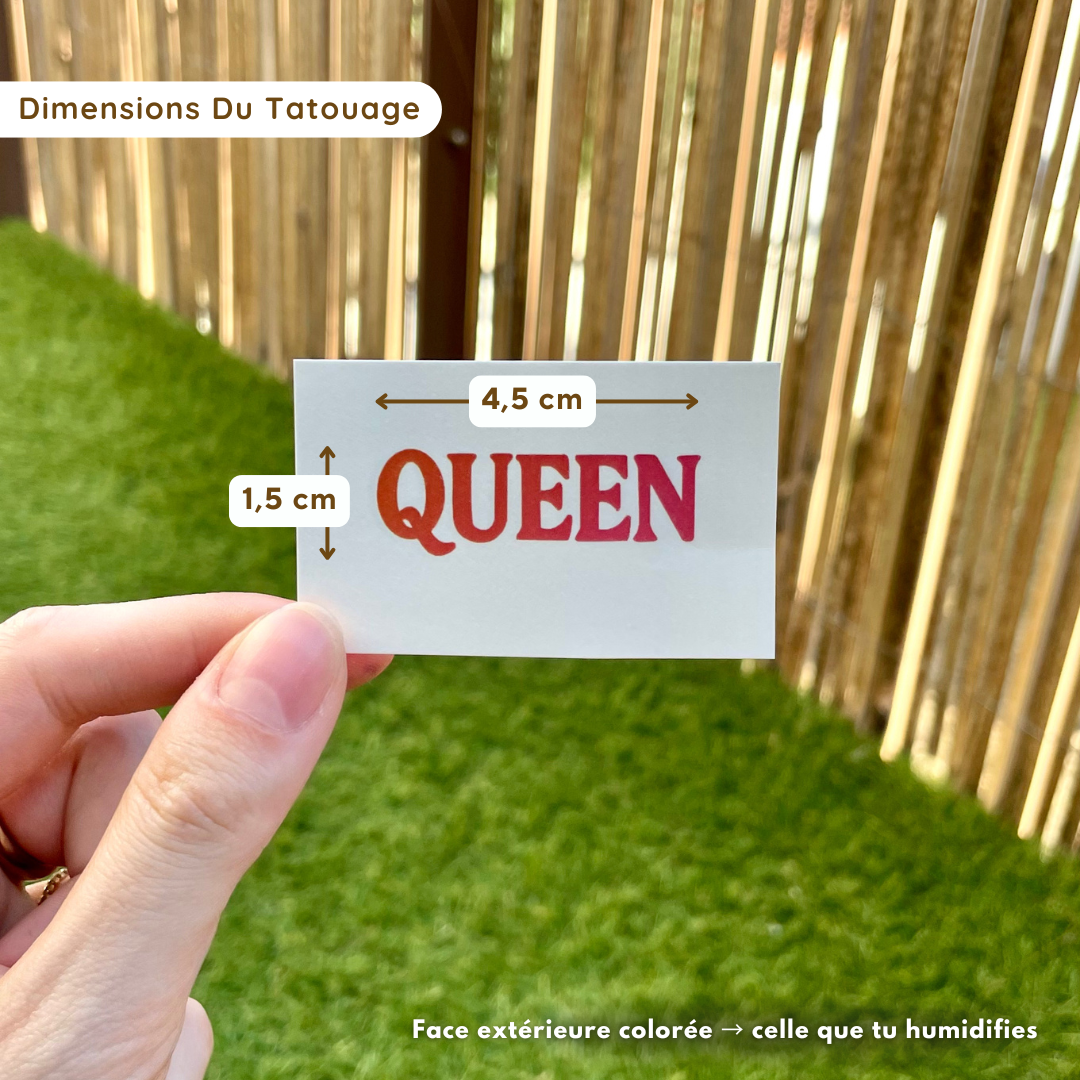 Queen - Tatouage Éphémère