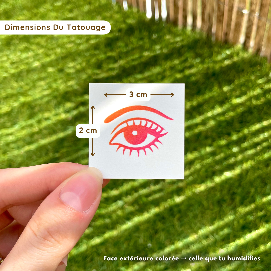 Regard de Reine - Tatouage Éphémère