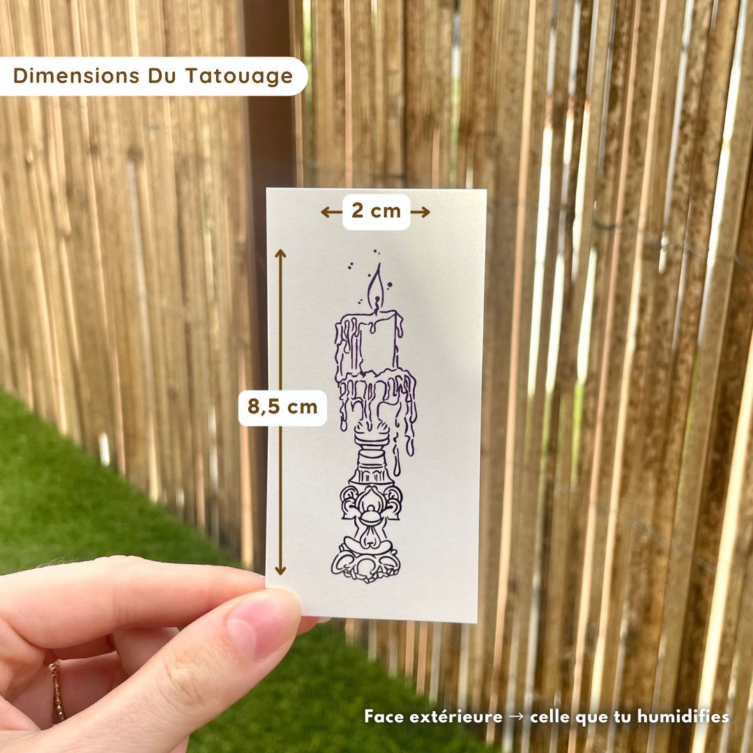 Bougie by Histoire Étrange - Tatouage éphémère