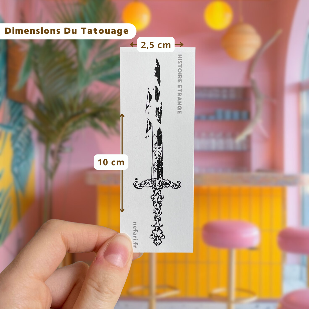 Épée - Tatouage éphémère