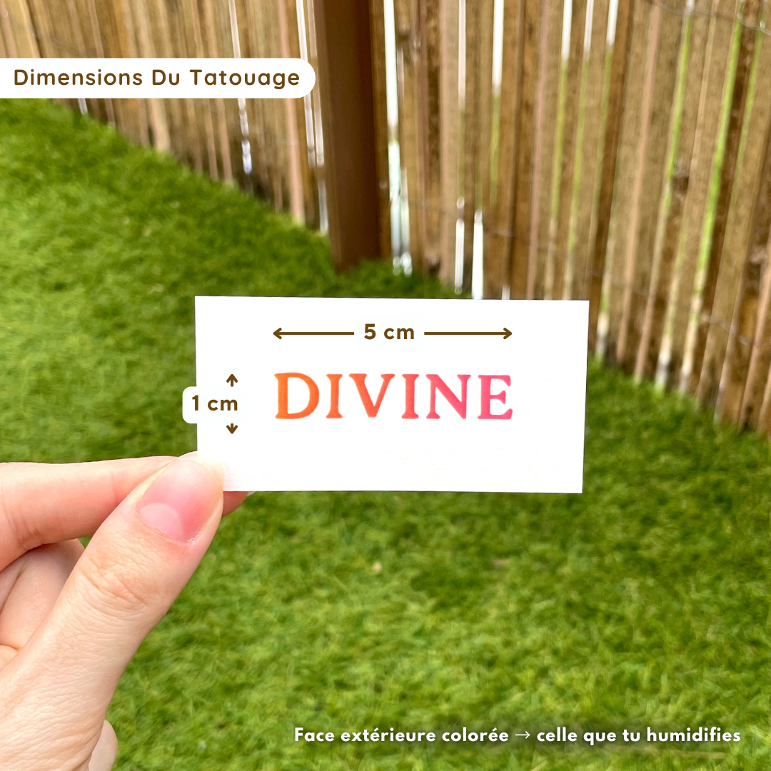 Divine - Tatouage Éphémère