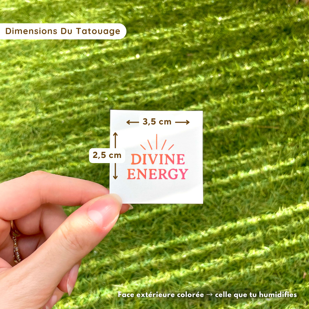 Divine Energy - Tatouage Éphémère