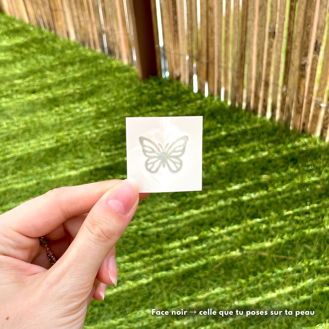 Papillon Sauvage - Tatouage Éphémère