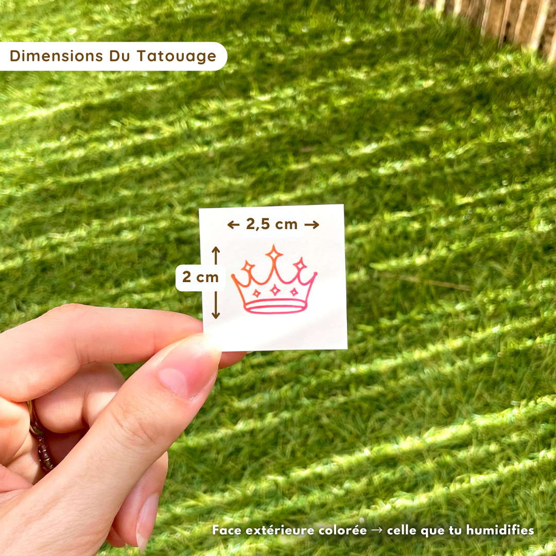 Ta Couronne - Tatouage Éphémère