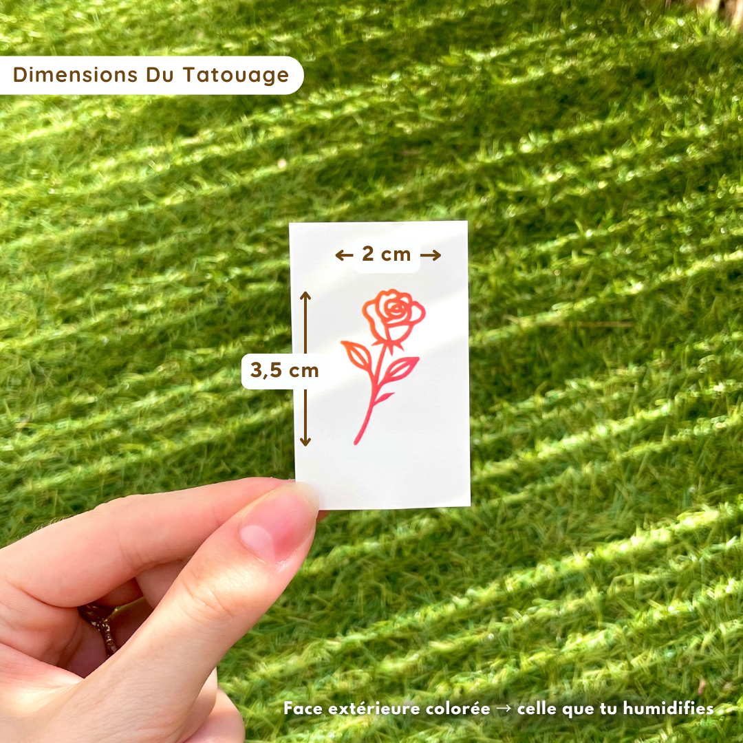 Petite Rose - Tatouage Éphémère