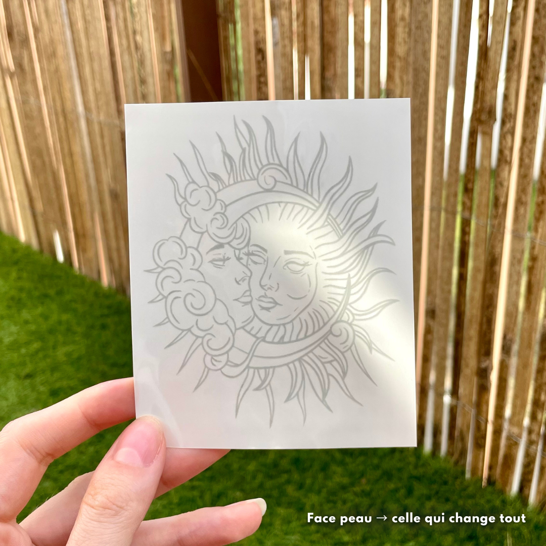 Lune & Soleil by Histoire Étrange - Tatouage éphémère