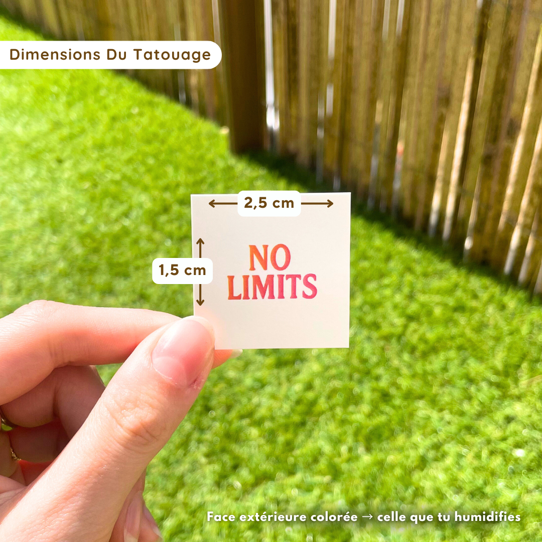 No Limits - Tatouage Éphémère