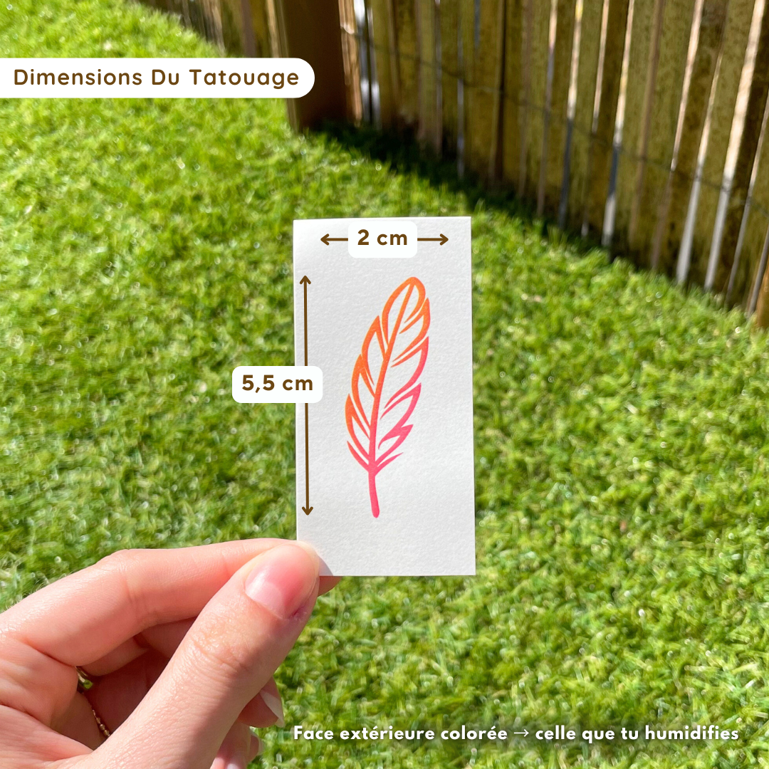 Plume - Tatouage Éphémère