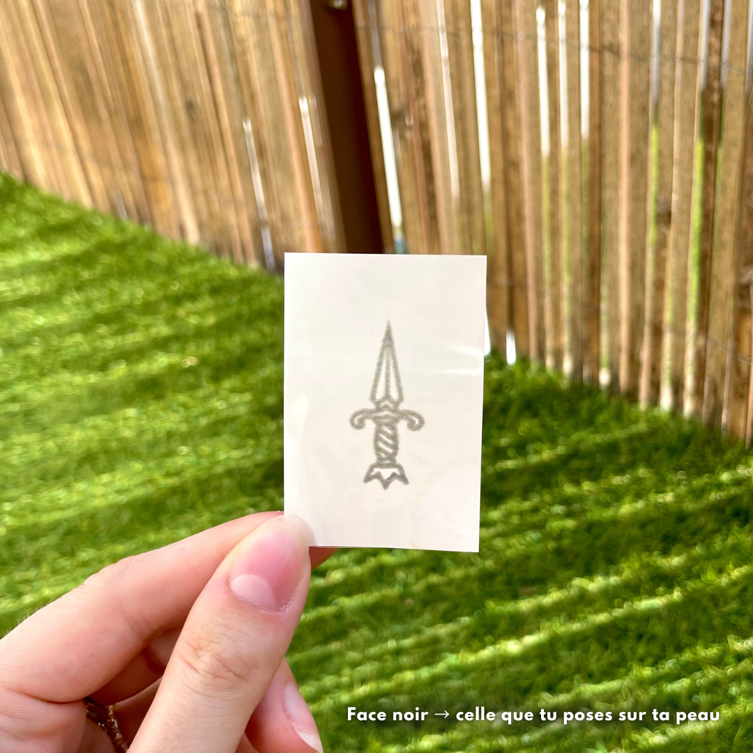 Mini Dague - Tatouage Éphémère