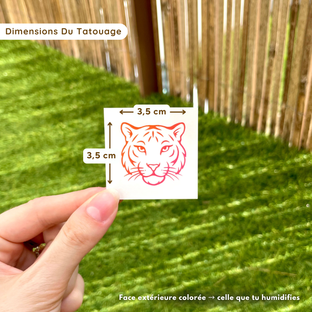 Tigre Intérieur - Tatouage Éphémère