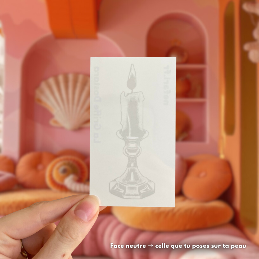 Bougie - Tatouage Éphémère