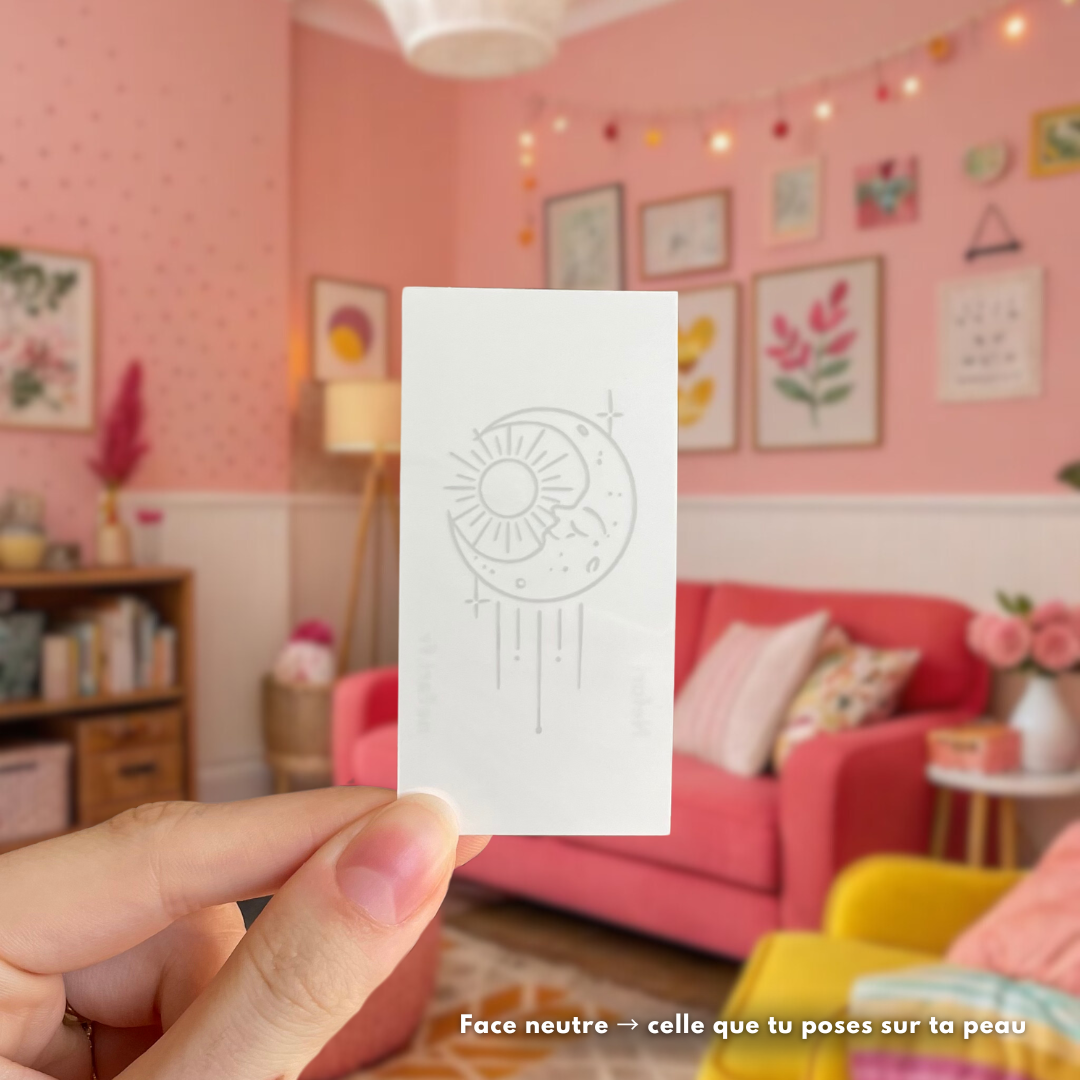 Moon and Sun - Tatouage Éphémère