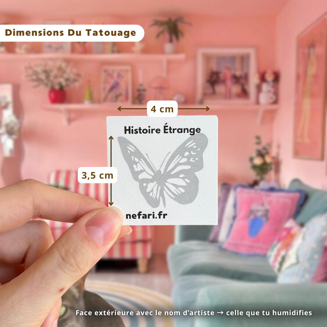 Papillon Miracle - Tatouage Éphémère