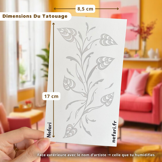 Grand Feuillage - Tatouage Éphémère