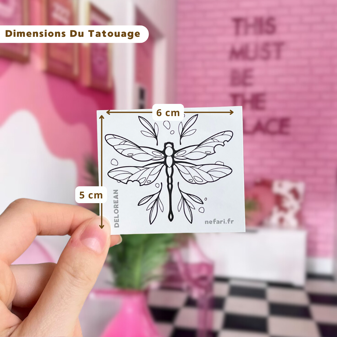Libellule - Tatouage Éphémère