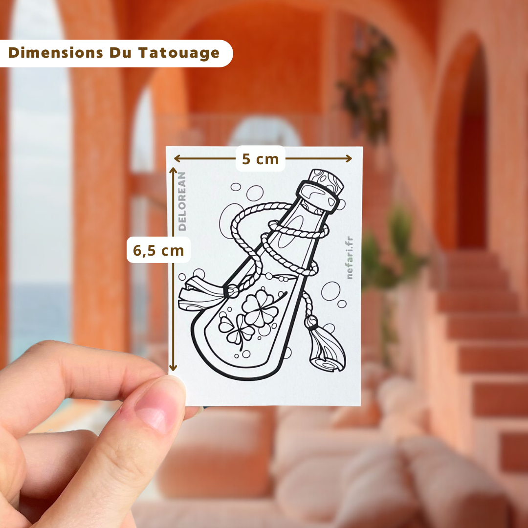 Pack Cadeau Delorean - 7 Tatouages Éphémères