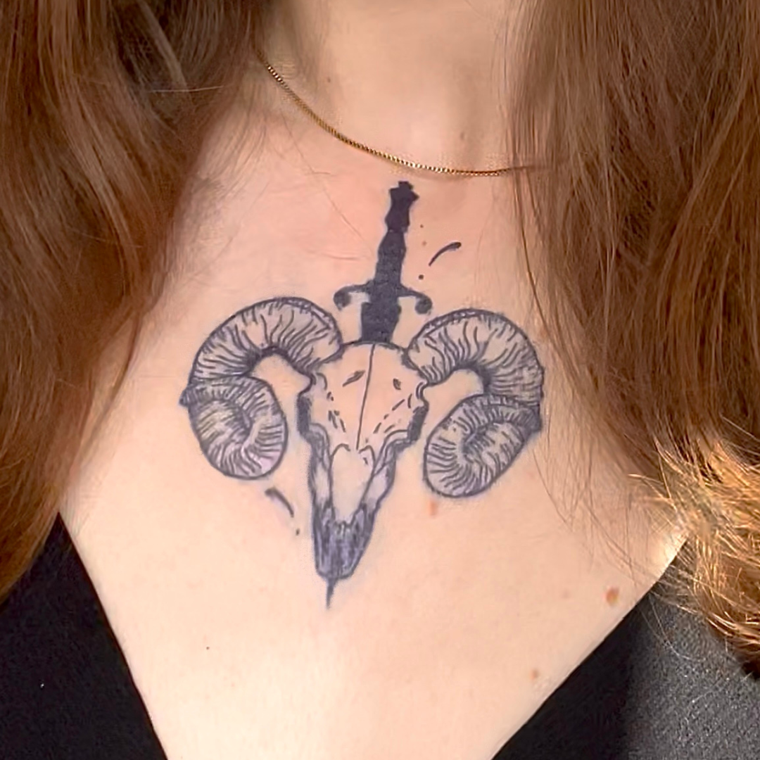 Crâne Mystique - Tatouages Éphémères