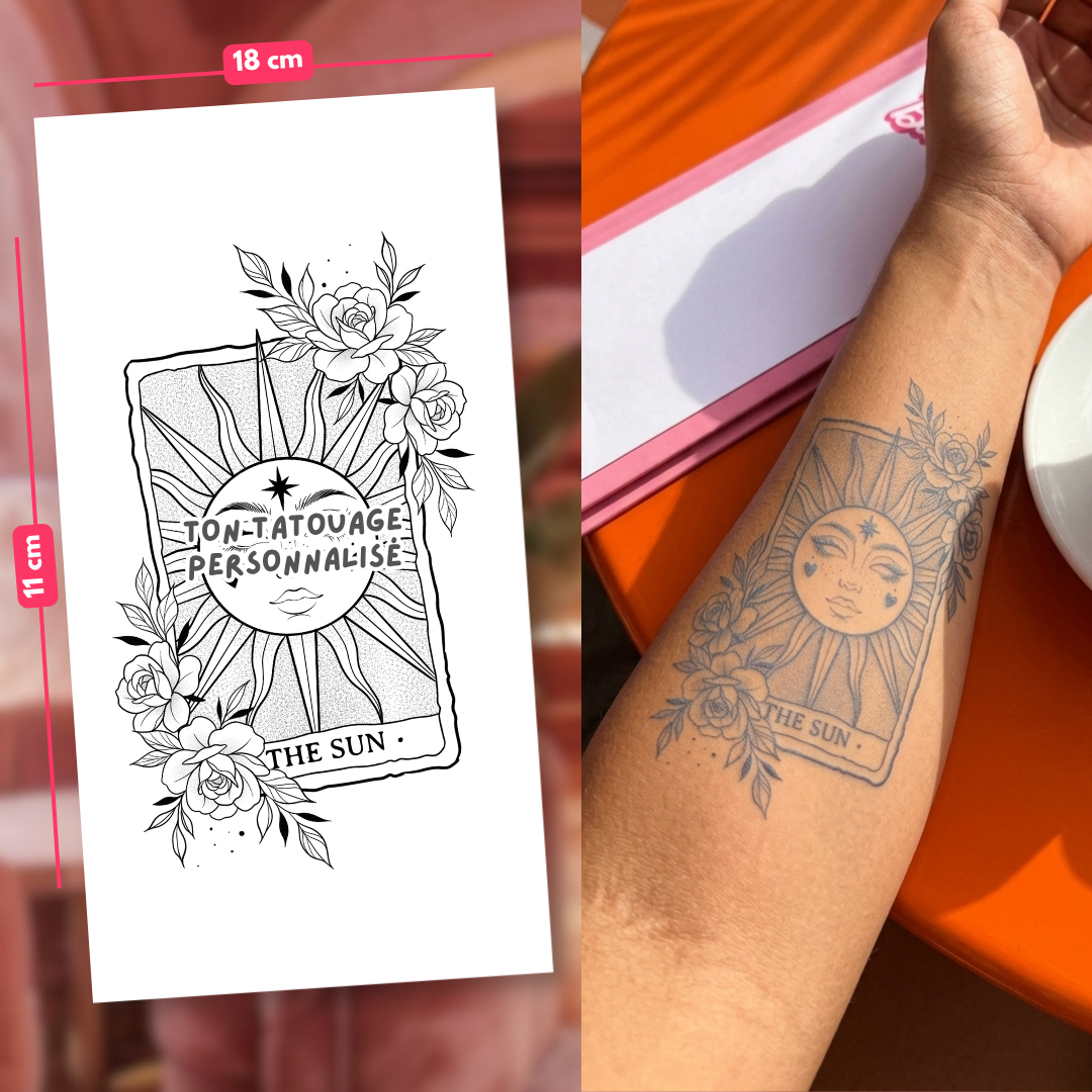 Tatouage personnalisé maxi (11x18cm)