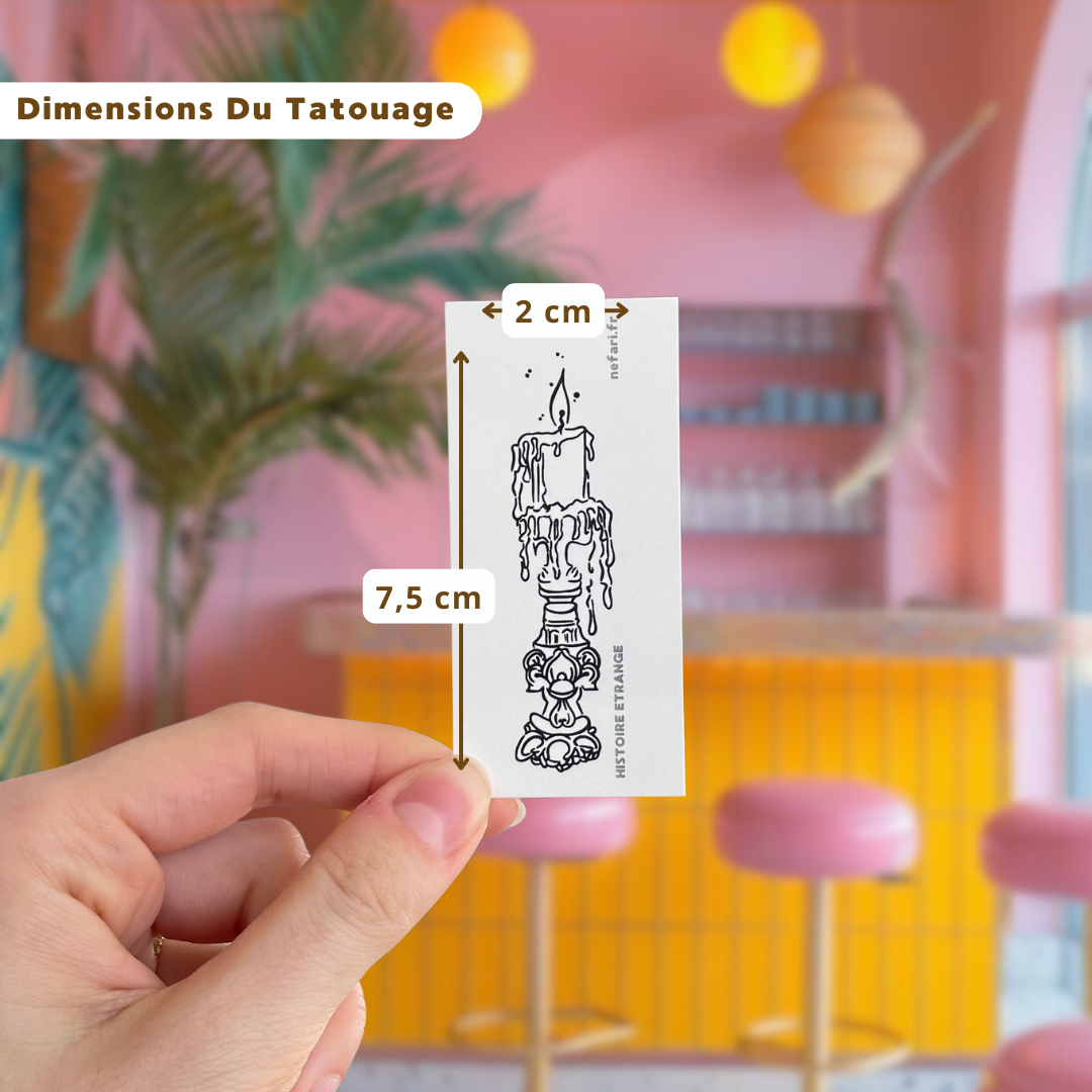 Bougie by Histoire Étrange - Tatouage éphémère
