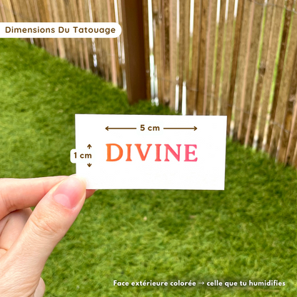 Divine - Tatouage Éphémère