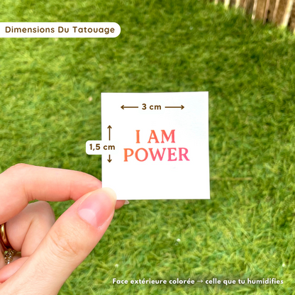 I'm Power - Tatouage Éphémère