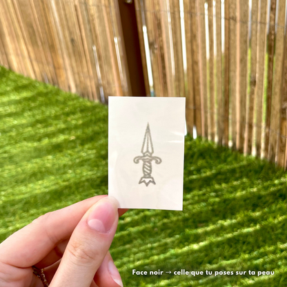Mini Dague - Tatouage Éphémère