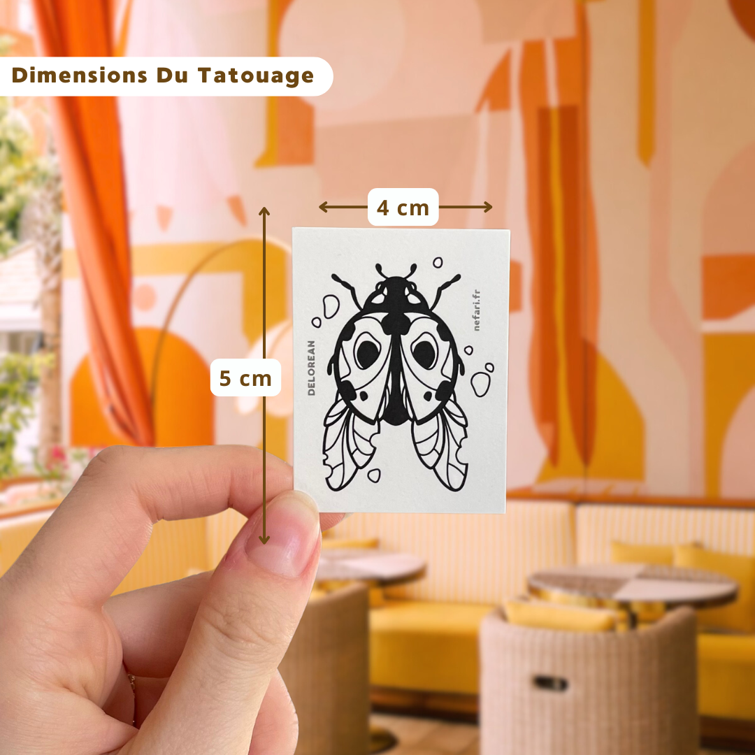 Coccinelle - Tatouage Éphémère