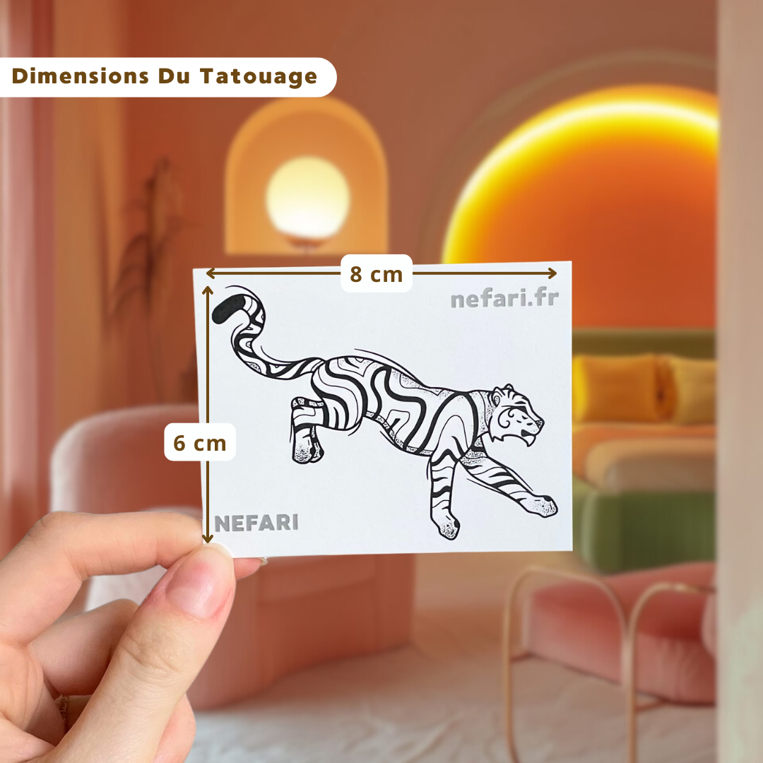 Tigre - Tatouage Éphémère