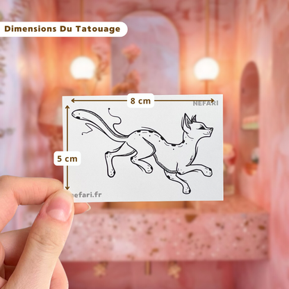 Chat Egyptien - Tatouage Éphémère