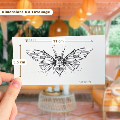 Papillon Mirage - Tatouage Éphémère