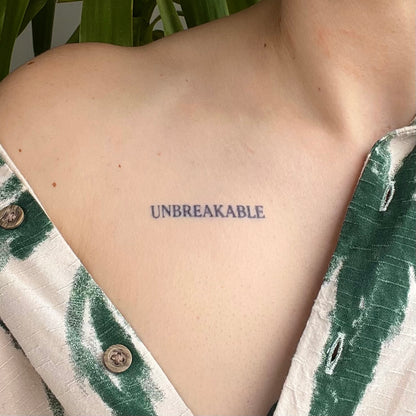 Unbreakable - Tatouage Éphemère