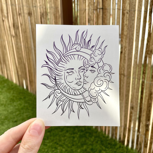 Lune & Soleil by Histoire Étrange - Tatouage éphémère