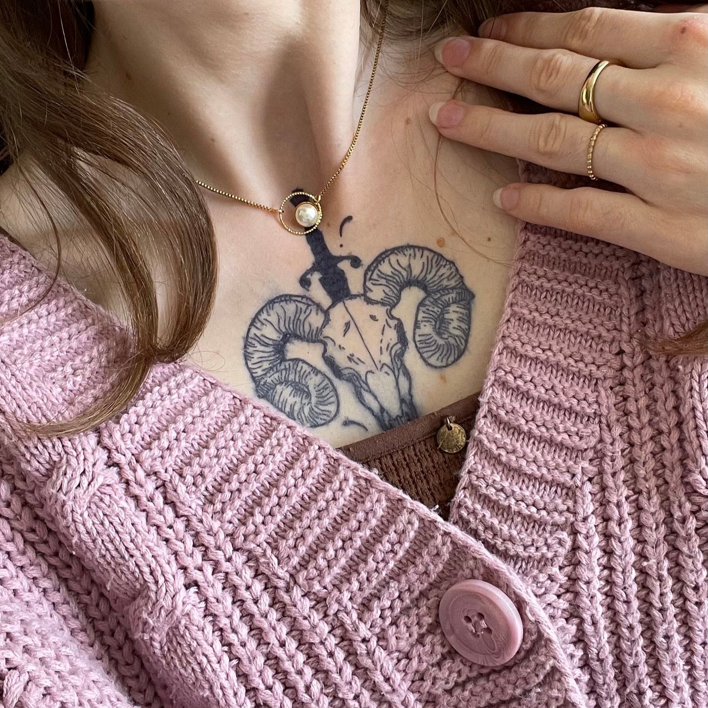 Crâne Mystique - Tatouages Éphémères