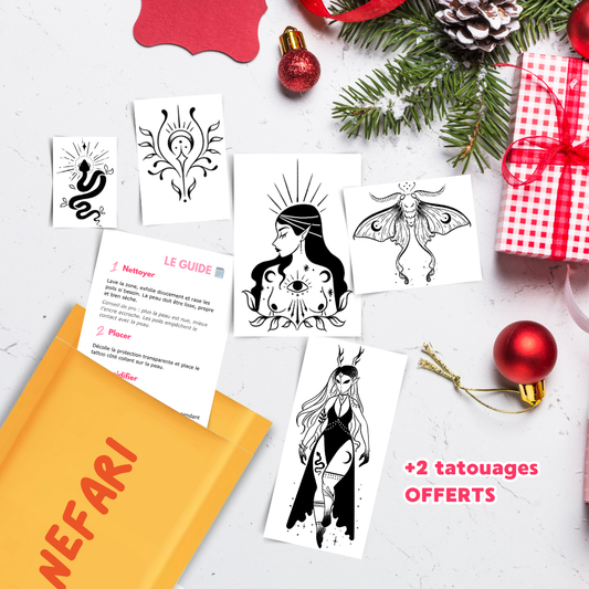 Pack Cadeau Dibella - 5 Tatouages Éphémères