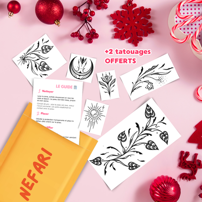 Pack Cadeau Nefari - 6 Tatouages Éphémères