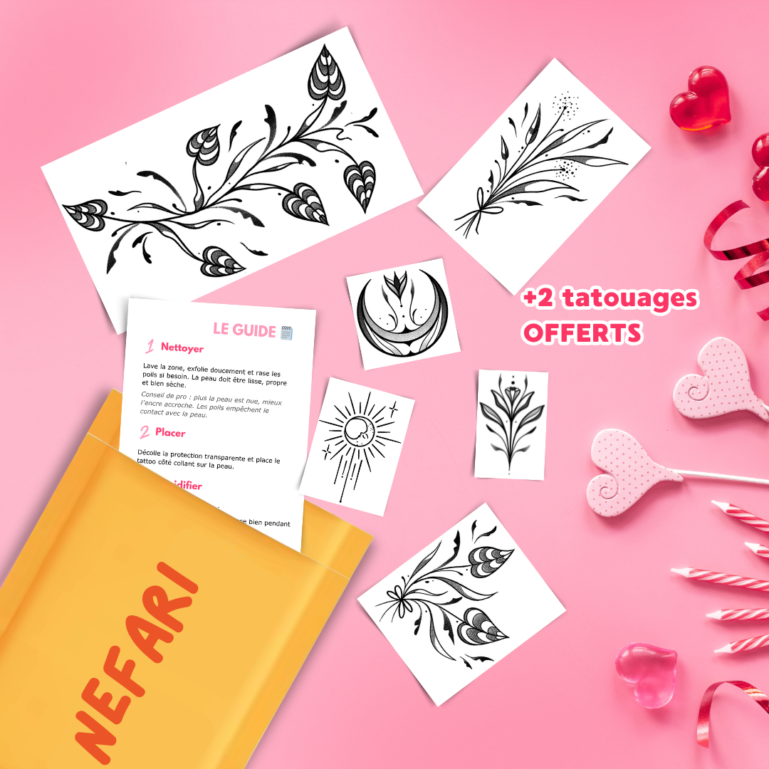 Pack Nefari - 6 Tatouages