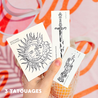 Pack Découverte - 3 Tatouages Éphémères