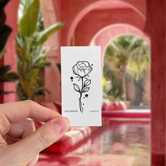 Rose - Tatouage Éphémère