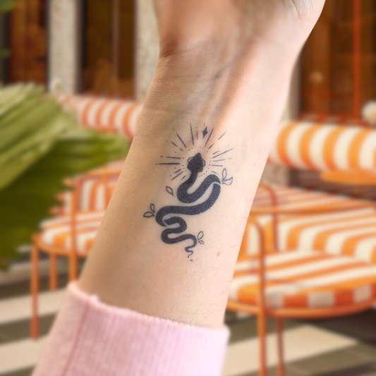 Serpent Céleste - Tatouage Éphémère