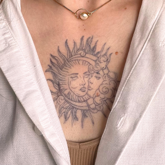 Lune & Soleil by Histoire Étrange - Tatouage éphémère