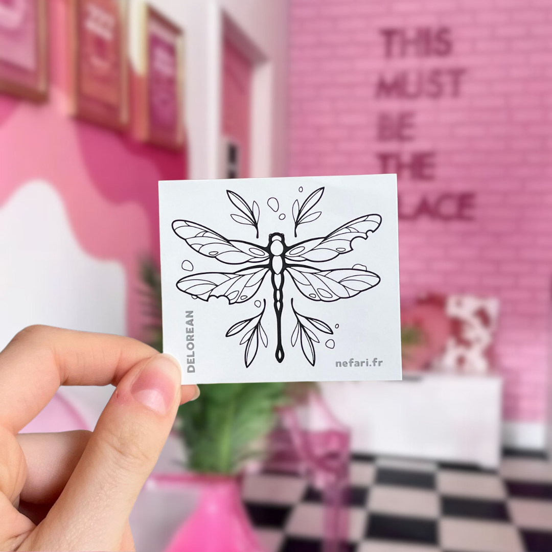 Libellule - Tatouage Éphémère