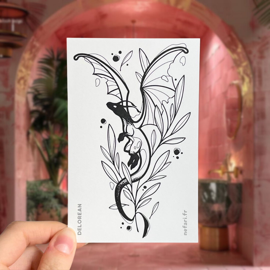 Dragon Mythique - Tatouage Éphémère