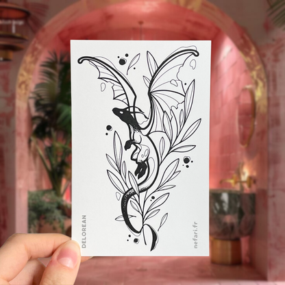 Dragon Mythique - Tatouage Éphémère