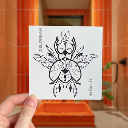 Scarabée Sacré - Tatouage Éphémère