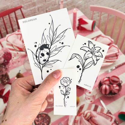 Pack Découverte Delorean I - 3 Tatouages Éphémères