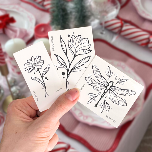 Pack Découverte Delorean II - Tatouages Éphémères