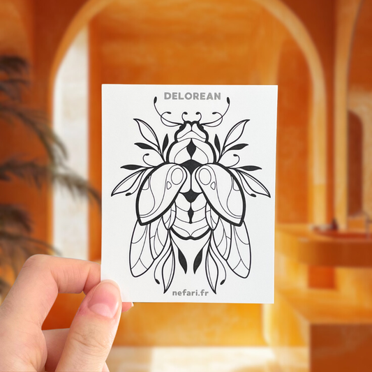 Scarabée Royal - Tatouage Éphémère