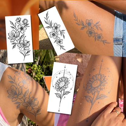 Pack Floral - 3 Tatouages