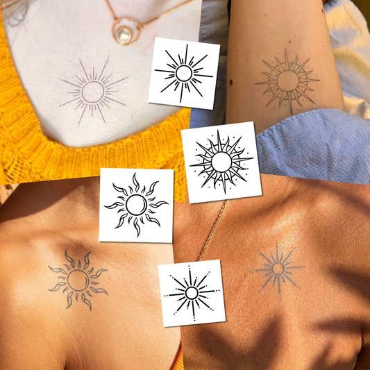 Pack Soleil - 4 tatouages